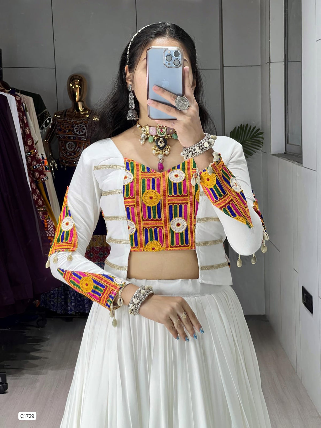 Ethnic Women Lehenga With Fancy Top