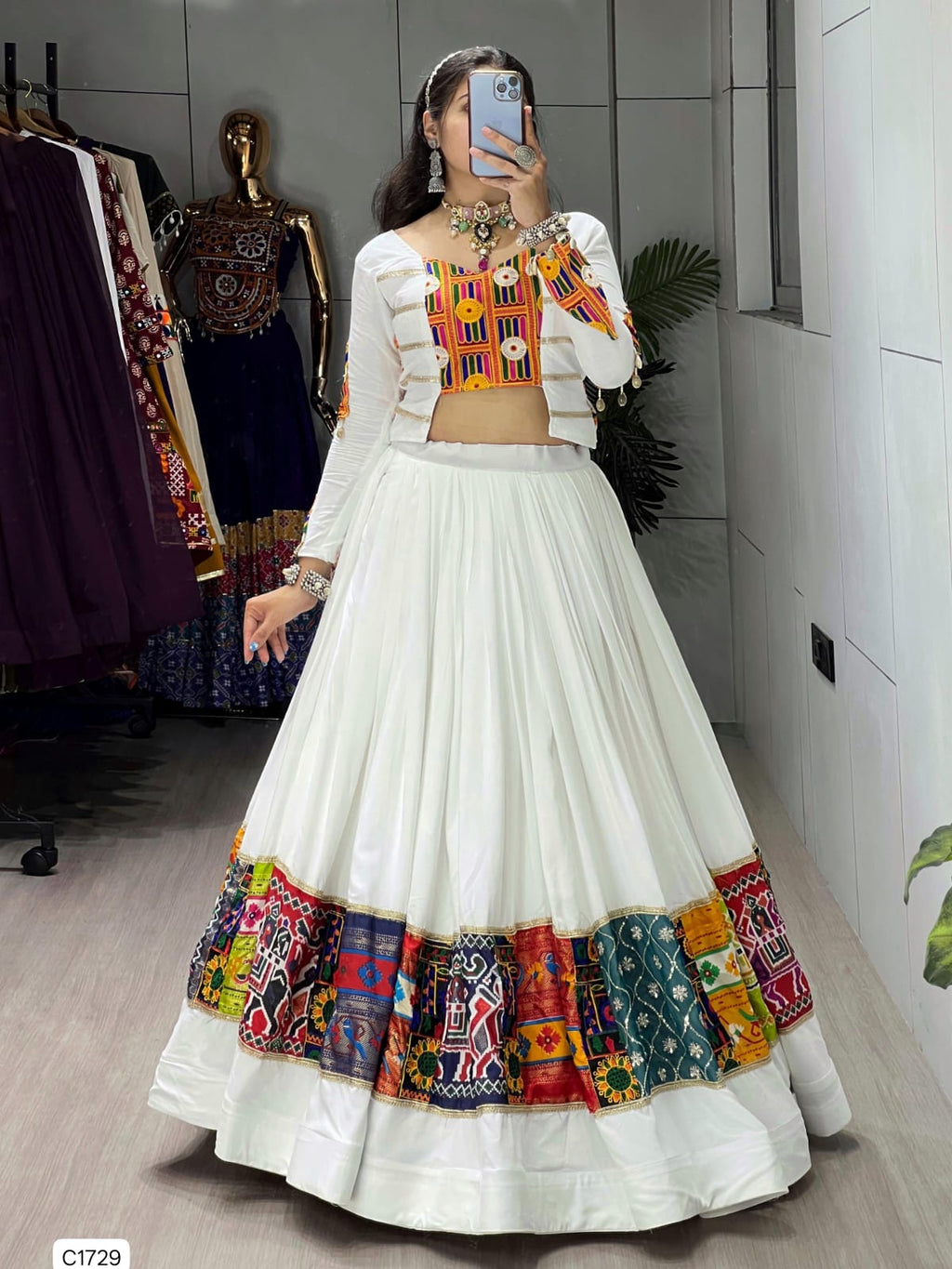 Ethnic Women Lehenga With Fancy Top