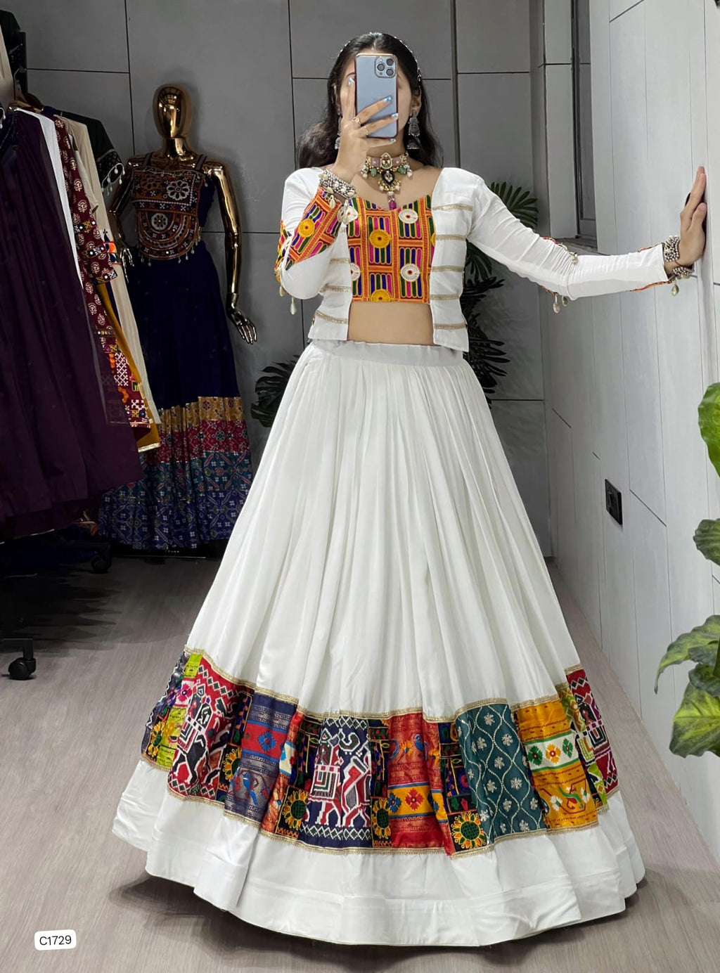 Ethnic Women Lehenga With Fancy Top
