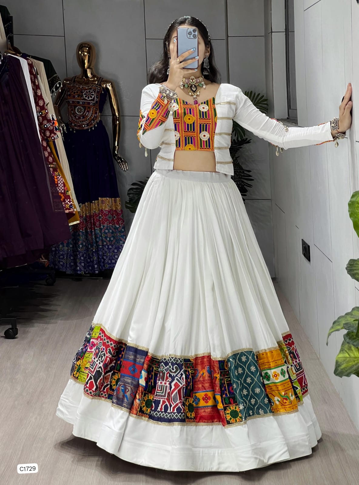 Ethnic Women Lehenga With Fancy Top